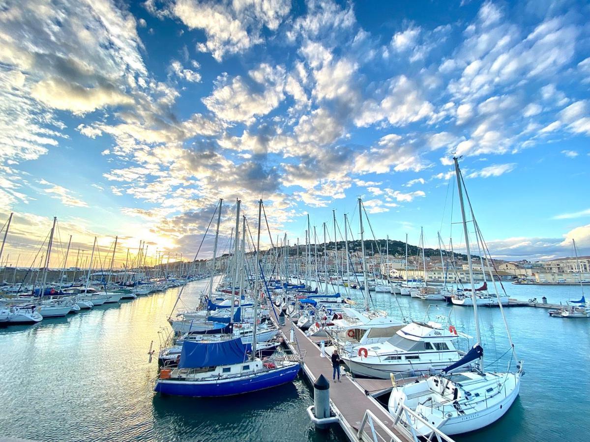 Escale Paisible A Sete, Belle Terrasse Vue Sur Mer Luaran gambar