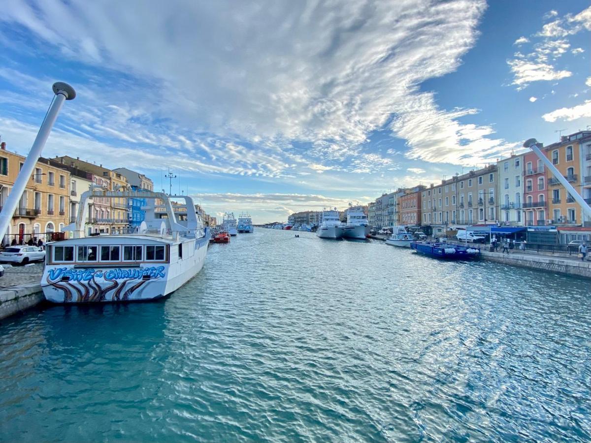 Escale Paisible A Sete, Belle Terrasse Vue Sur Mer Luaran gambar